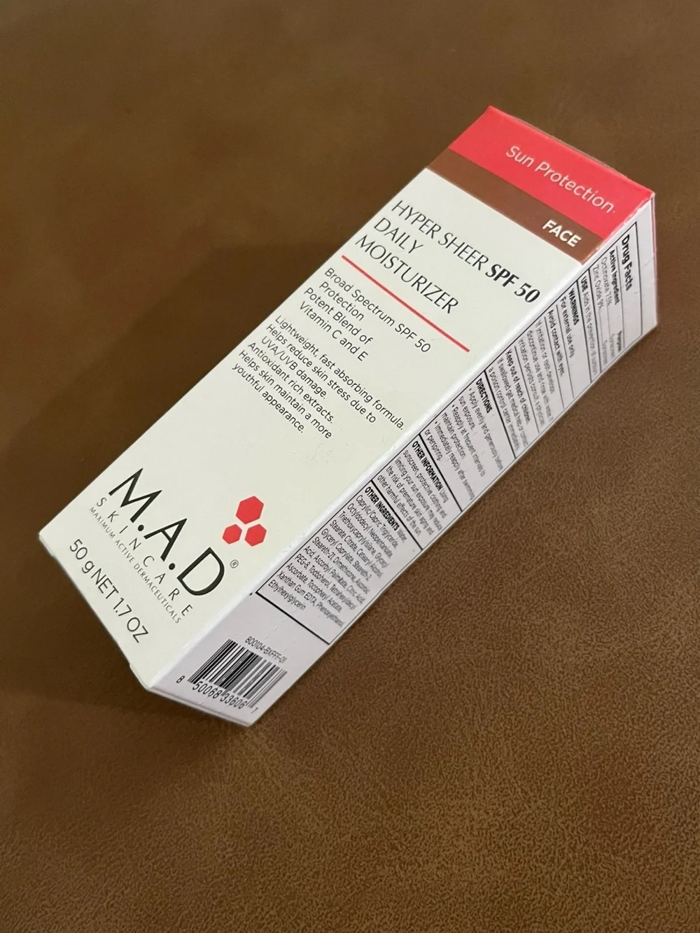 M.A.D SKINCARE SPF 50 Moisturizer